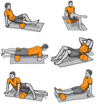 Massage Roller Black Groove